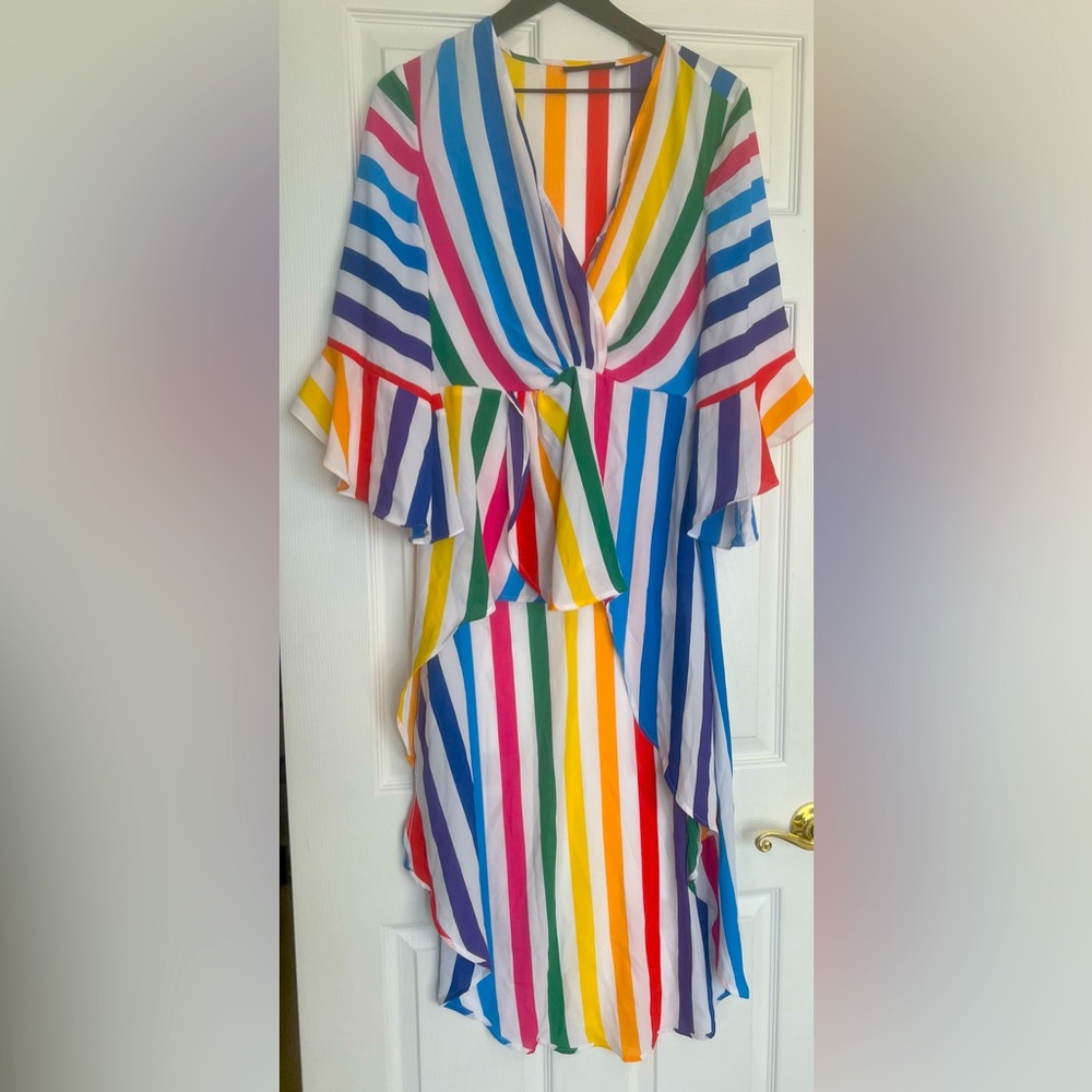 Multi-Color high low blouse. Never been worn.